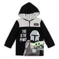 thumbnail image 1 of Star Wars The Child Little Boys Fleece Half Zip Hoodie Toddler to Big Kid, 1 of 5