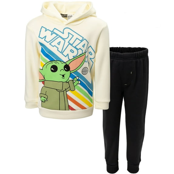 Star Wars The Child Little Boys Fleece Hoodie and Pants Outfit Set Infant to Big Kid