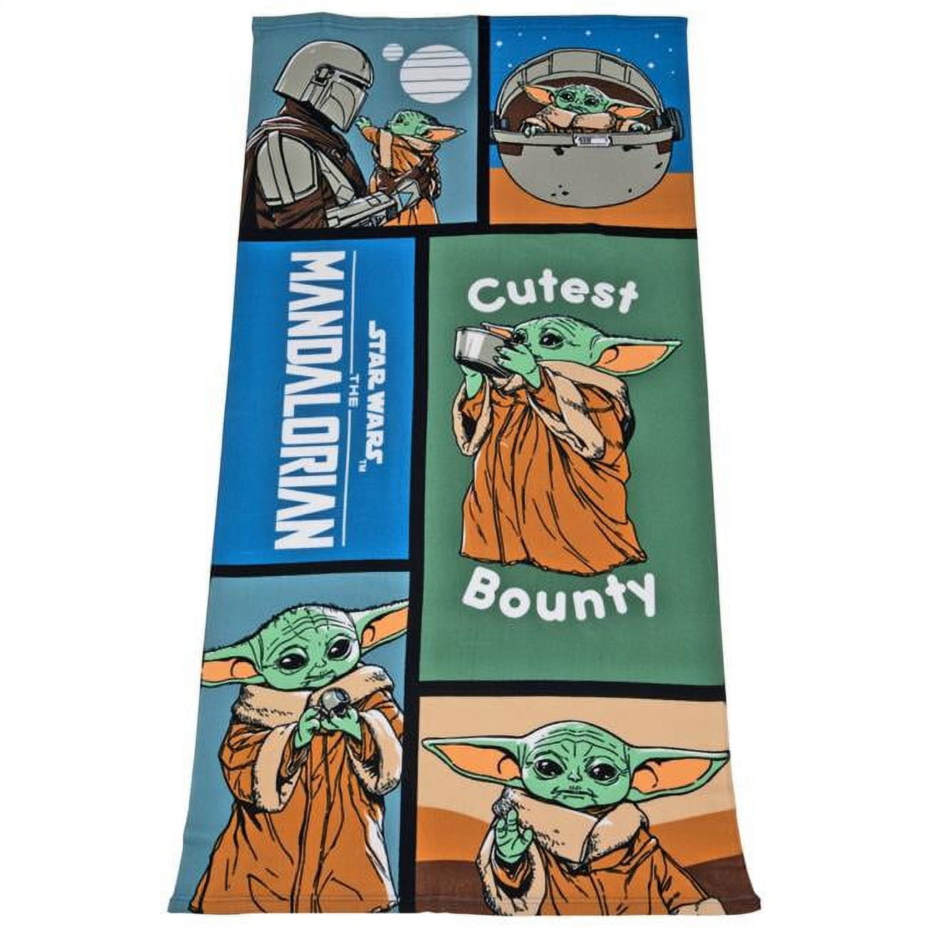 Star Wars Brandclub Star Wars The Child Montage Microfiber Beach Towel