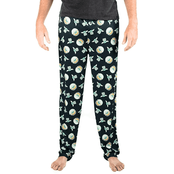 Star Wars The Child Sleep Pants for Men – Baby Yoda AOP Pajamas Size Large