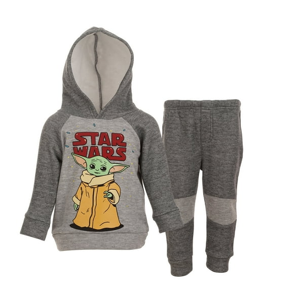 Star Wars The Child Toddler Boys Fleece Hoodie and Pants Outfit Set Infant to Big Kid