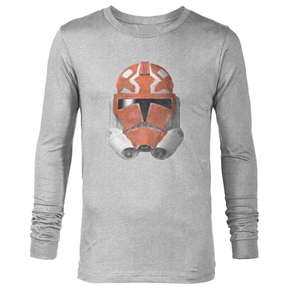 Star Wars The Clone Wars 332nd Ahsoka Trooper Distressed - Long Sleeve T-Shirt for Men - Customized-Athletic Heather