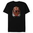thumbnail image 1 of Star Wars The Clone Wars 332nd Ahsoka Trooper Distressed - Short Sleeve Blended T-Shirt for Adults - Customized-Black, 1 of 5