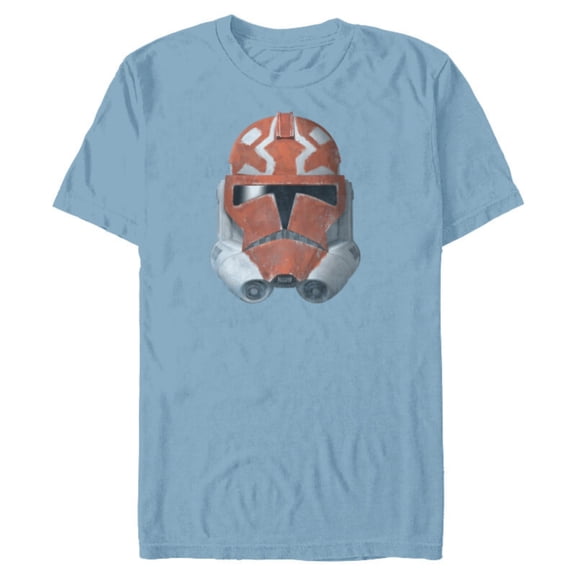 Star Wars The Clone Wars 332nd Ahsoka Trooper Distressed - Short Sleeve Blended T-Shirt for Adults - Customized-Ocean Blue