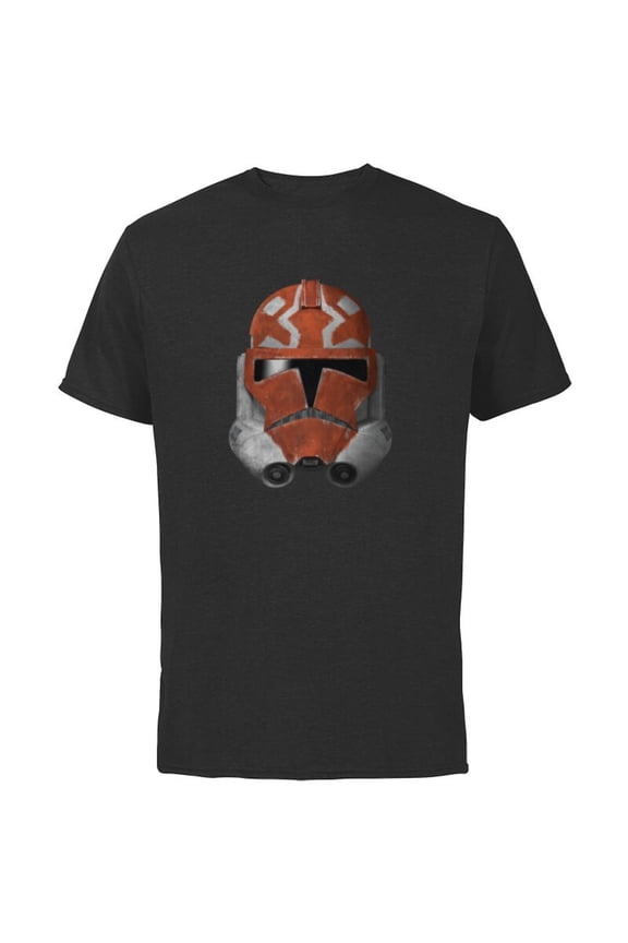 The Clone Wars 332nd Ahsoka Trooper Distressed - Short Sleeve Cotton T-Shirt for Adults - Customized-Black