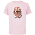 thumbnail image 1 of Star Wars The Clone Wars 332nd Ahsoka Trooper Distressed - Short Sleeve Cotton T-Shirt for Adults - Customized-Soft Pink, 1 of 5