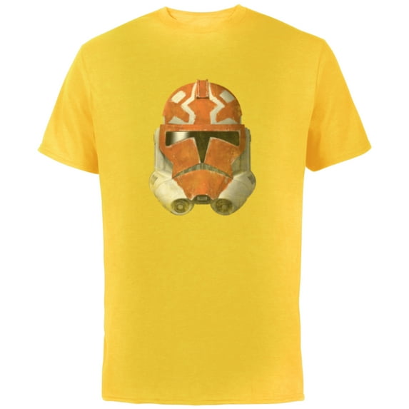 Star Wars The Clone Wars 332nd Ahsoka Trooper Distressed - Short Sleeve Cotton T-Shirt for Adults - Customized-Yellow