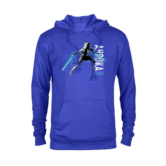 Star Wars The Clone Wars Ahsoka Tano Dual Lightsabers - Pullover Hoodie for Adults - Customized-Royal Heather