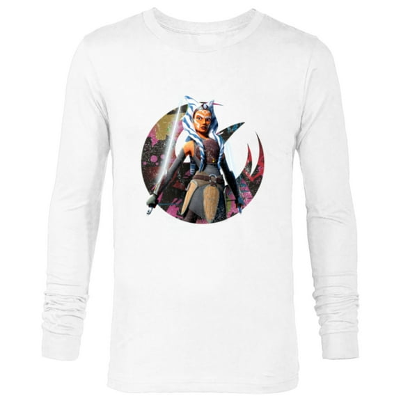 Star Wars The Clone Wars Ahsoka Tano Fearless Jedi - Long Sleeve T-Shirt for Men - Customized-White