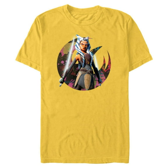 Star Wars The Clone Wars Ahsoka Tano Fearless Jedi - Short Sleeve Blended T-Shirt for Adults - Customized-Yellow