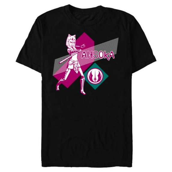 Star Wars The Clone Wars Ahsoka Tano Jedi Order - Short Sleeve Blended T-Shirt for Adults - Customized-Black