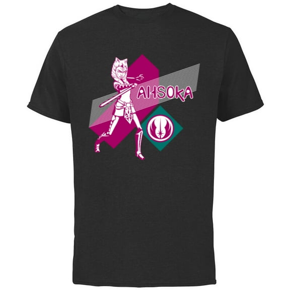 Star Wars The Clone Wars Ahsoka Tano Jedi Order - Short Sleeve Cotton T-Shirt for Adults - Customized-Black
