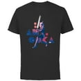 thumbnail image 1 of Star Wars The Clone Wars Ahsoka Tano Pink Galaxy - Short Sleeve Cotton T-Shirt for Adults - Customized-Black, 1 of 5