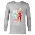 thumbnail image 1 of Star Wars The Clone Wars Ahsoka Tano Pop Art Repeat - Long Sleeve T-Shirt for Men - Customized-Athletic Heather, 1 of 5