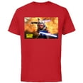 thumbnail image 1 of Star Wars The Clone Wars Ahsoka Tano Teaser Poster - Short Sleeve Cotton T-Shirt for Adults- Customized-Red, 1 of 5