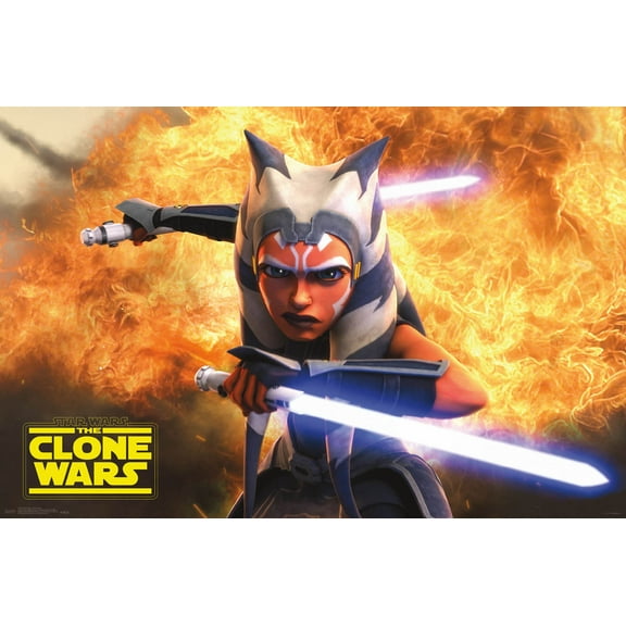Star Wars: The Clone Wars - Ahsoka Tano Wall Poster, 22.375" x 34"