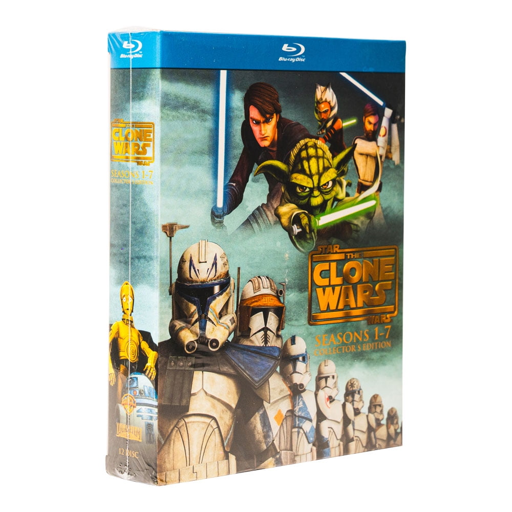 Star Wars The Clone Wars Complete Series Seasons 1-7 (Blu-ray