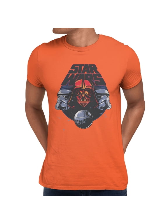 The Clone Wars Droid Duo Classic Mens T-Shirt (Orange, S-XXXL)