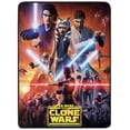 thumbnail image 1 of Star Wars The Clone Wars End Super Plush Throw Blanket 46" x 60" (117cm x 152cm), 1 of 6