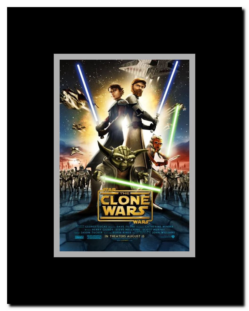 Star Wars: The Clone Wars Framed Movie Poster