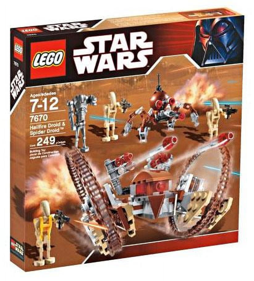 未開封Star Wars ヘイルファイヤードロイド&グリーヴァス Star Wars The Clone Wars Hailfire Droid & Spider Droid Set LEGO