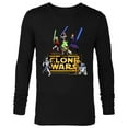 thumbnail image 1 of Star Wars The Clone Wars Jedi Warriors - Long Sleeve T-Shirt for Men - Customized-Black, 1 of 5