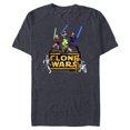 thumbnail image 1 of Star Wars The Clone Wars Jedi Warriors - Short Sleeve Blended T-Shirt for Adults - Customized-Navy Heather, 1 of 5