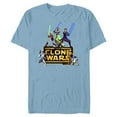 thumbnail image 1 of Star Wars The Clone Wars Jedi Warriors - Short Sleeve Blended T-Shirt for Adults - Customized-Ocean Blue, 1 of 5