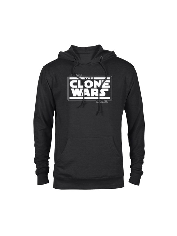The Clone Wars Logo - Pullover Hoodie for Adults - Customized-Black
