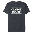 thumbnail image 1 of Star Wars The Clone Wars Logo - Short Sleeve Blended T-Shirt for Adults - Customized-Navy Heather, 1 of 5