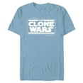 thumbnail image 1 of Star Wars The Clone Wars Logo - Short Sleeve Blended T-Shirt for Adults - Customized-Ocean Blue, 1 of 5