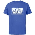 thumbnail image 1 of Star Wars The Clone Wars Logo - Short Sleeve Cotton T-Shirt for Adults - Customized-Royal Heather, 1 of 5