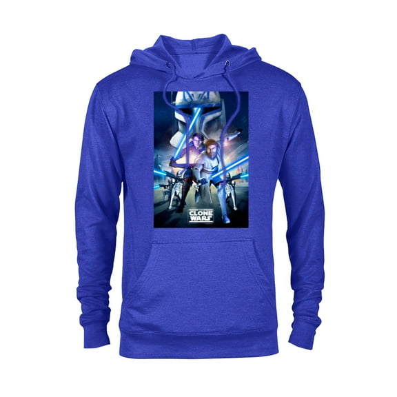 Star Wars The Clone Wars Series Poster - Pullover Hoodie for Adults - Customized-Royal Heather