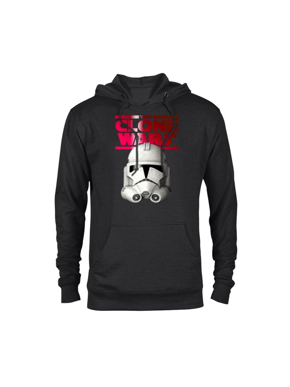 The Clone Wars Trooper Helmet - Pullover Hoodie for Adults - Customized-Black
