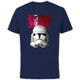 thumbnail image 1 of Star Wars The Clone Wars Trooper Helmet - Short Sleeve Cotton T-Shirt for Adults - Customized-Navy, 1 of 5