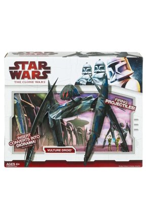 Star Wars The Clone Wars Vehicles 2009 Vulture Droid 3.75" Action Figure Vehicle