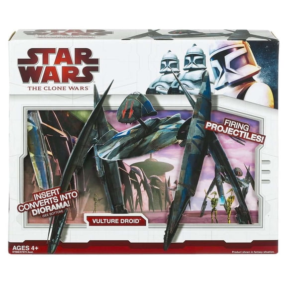 Star Wars The Clone Wars Vehicles 2009 Vulture Droid 3.75" Action Figure Vehicle