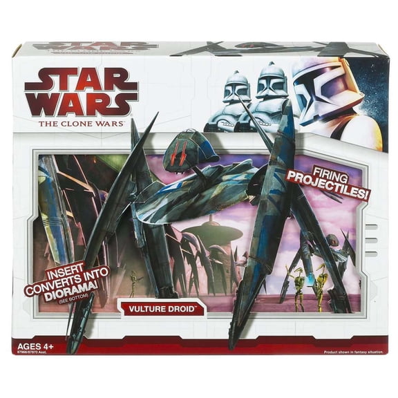Star Wars The Clone Wars Vehicles 2009 Vulture Droid 3.75" Action Figure Vehicle