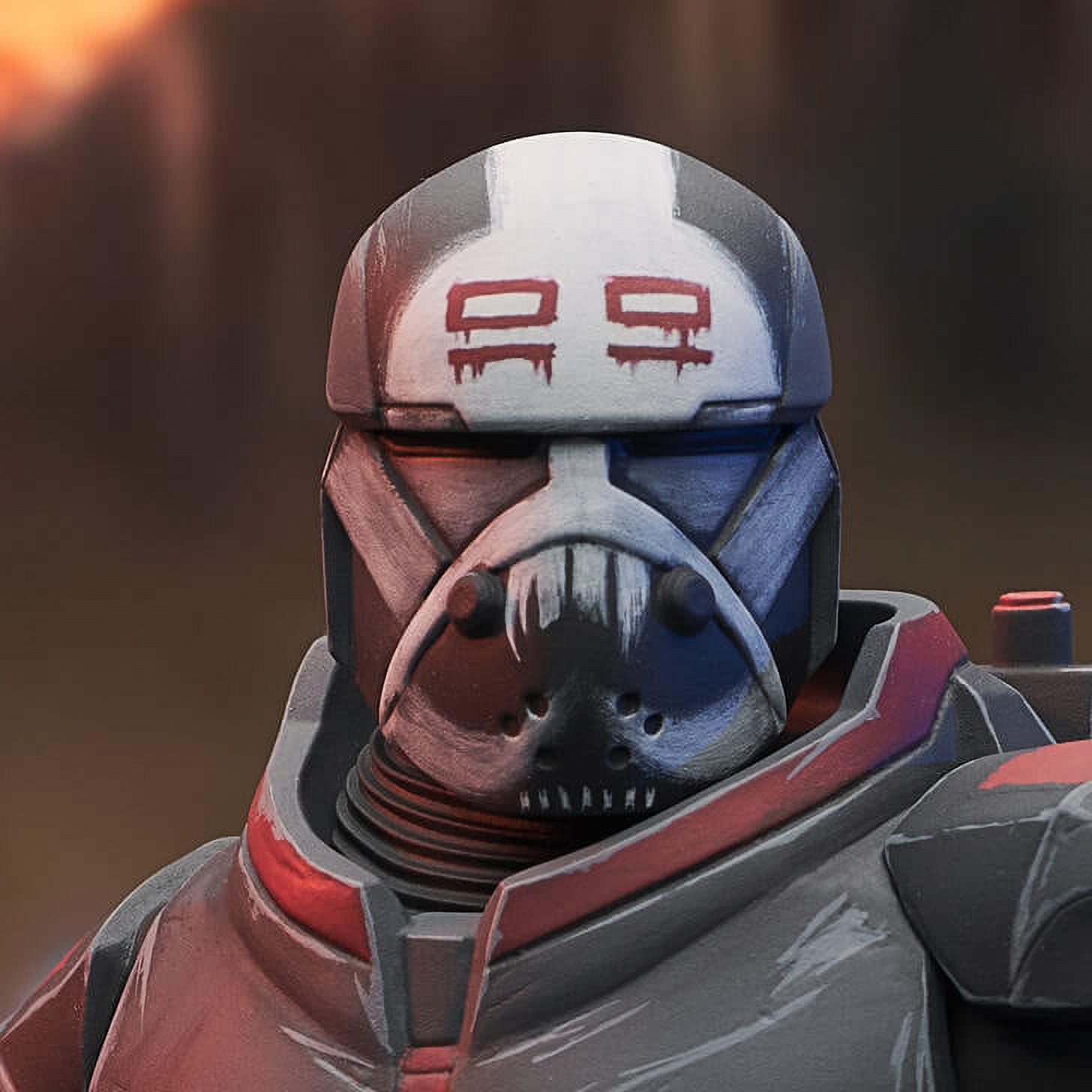 Star Wars The Clone Wars: Wrecker (Helmeted) 1:7 Scale Bust, Multicolor ...