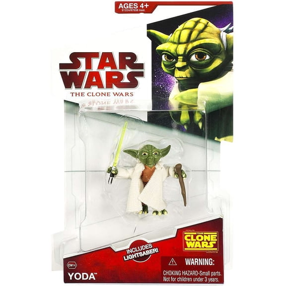 Star Wars The Clone Wars Yoda CW14 Action Figure 2009 Hasbro 91224
