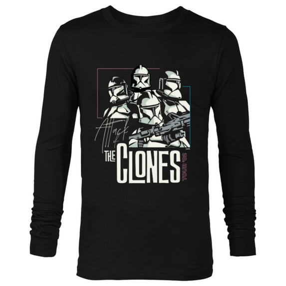 Star Wars The Clones Tour ‘02 - Long Sleeve T-Shirt for Men - Customized-Black