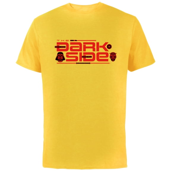 Star Wars The Dark Side Darth Vader Darth Maul Sith Villains - Short Sleeve Cotton T-Shirt for Adults - Customized-Yellow