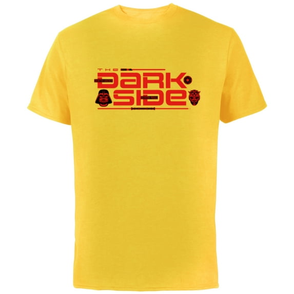 Star Wars The Dark Side Darth Vader Darth Maul Sith Villains - Short Sleeve Cotton T-Shirt for Adults - Customized-Yellow