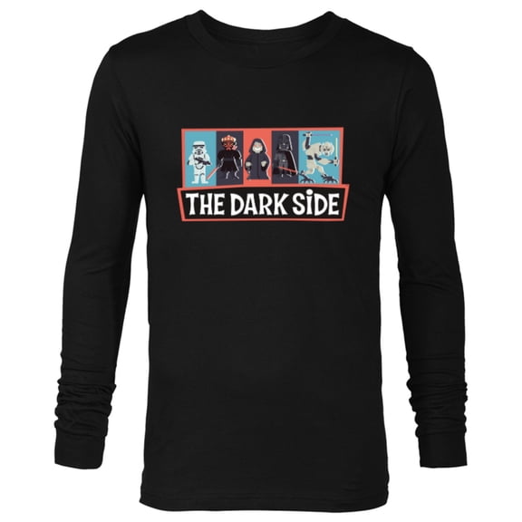 Star Wars The Dark Side Darth Vader Maul Emperor Grievous - Long Sleeve T-Shirt for Men - Customized-Black