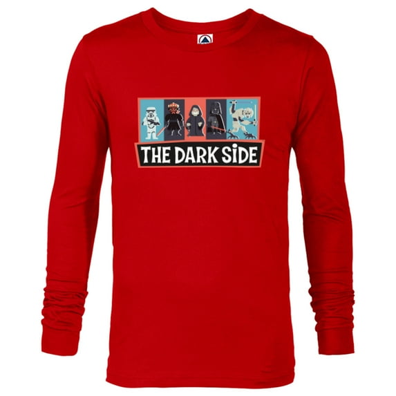 Star Wars The Dark Side Darth Vader Maul Emperor Grievous - Long Sleeve T-Shirt for Men - Customized-New Red