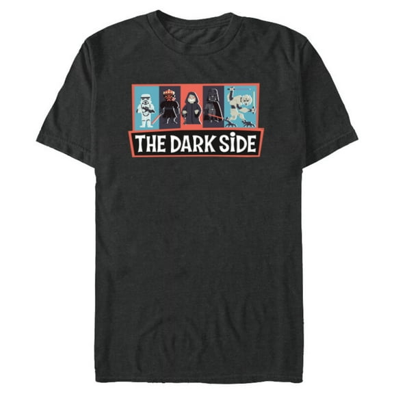 Star Wars The Dark Side Darth Vader Maul Emperor Grievous - Short Sleeve Blended T-Shirt for Adults - Customized-Dark Heather