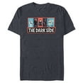 thumbnail image 1 of Star Wars The Dark Side Darth Vader Maul Emperor Grievous - Short Sleeve Blended T-Shirt for Adults - Customized-Navy Heather, 1 of 5