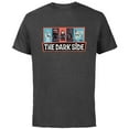 thumbnail image 1 of Star Wars The Dark Side Darth Vader Maul Emperor Grievous - Short Sleeve Cotton T-Shirt for Adults - Customized-Charcoal, 1 of 5