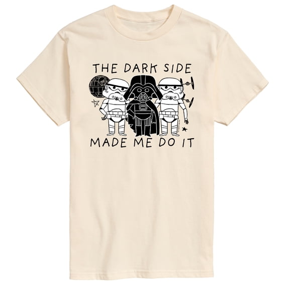 Star Wars - The Dark Side Made Me Do It - Men's Short Sleeve Graphic T-Shirt