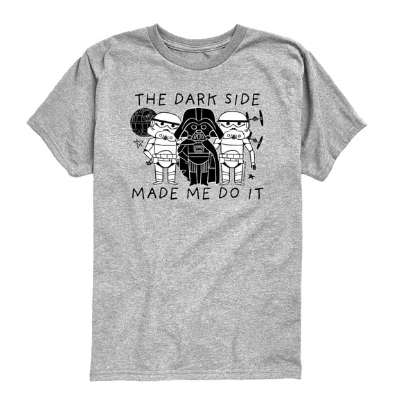 Star Wars - The Dark Side Made Me Do It - Toddler Boys Short Sleeve Graphic T-Shirt